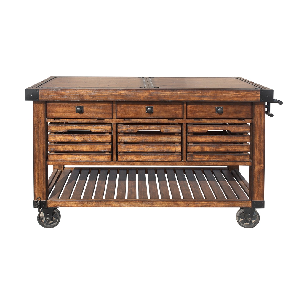 Acme Furniture Home Accents Kaif Kitchen Cart 98184 - Tar Heel